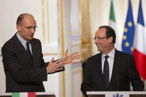 Parigi, Letta incontra Hollande