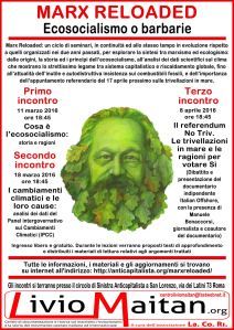 Locandina - Marx reloaded - Ecosocialismo o barbarie - per web
